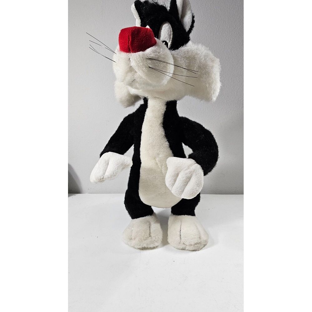 Sylvester The Cat Plush 16" 1995 and Dakin Plastic Figure 8" 1969 Warner Bros - Picture 2 of 16